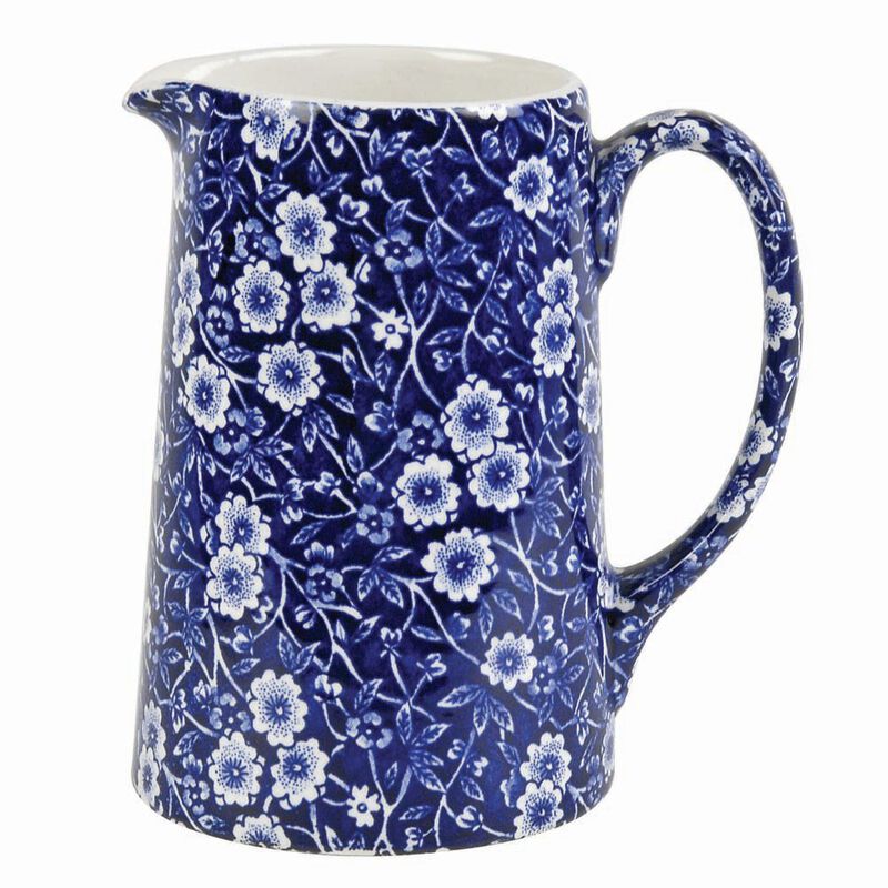 Burleigh Blue Calico Med Tankard Jug 568ml image number 0
